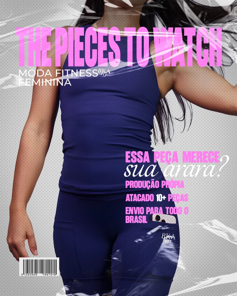 Capa de revista para a BKA Fit: the pieces to watch, moda fitness feminina