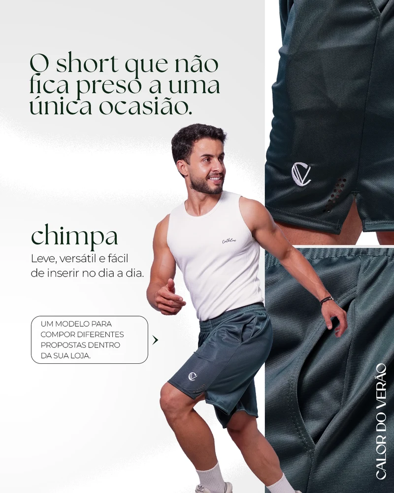 Post da Calor do Verão: o short chimpa, que não fica preso a uma única ocasião